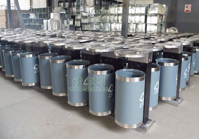 欣方圳不銹鋼垃圾桶  讓成都街道更清爽