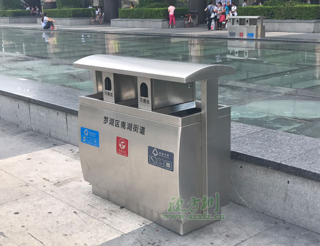 三分類不銹鋼垃圾桶廠家保障羅湖火車站春運環(huán)境