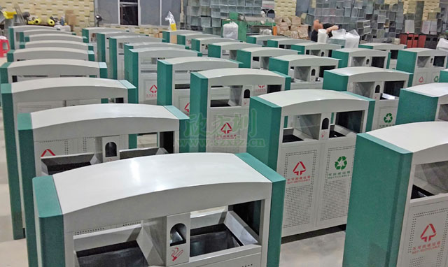 戶外鋼板垃圾桶-欣方圳戶外鋼板垃圾桶廠家