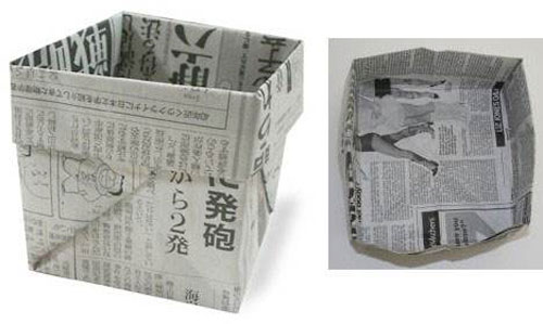 用紙折垃圾桶手工怎么折,學(xué)手工制作折紙垃圾桶